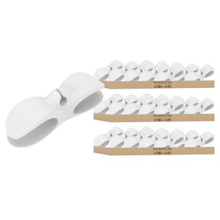 PICKYPICKS 黏貼式電線架 10個, 白色, 3組
