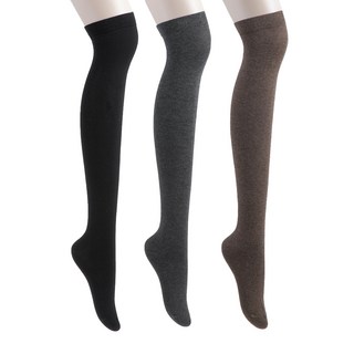 BASE ALPHA ESSENTIALS 女款高筒長襪 3雙