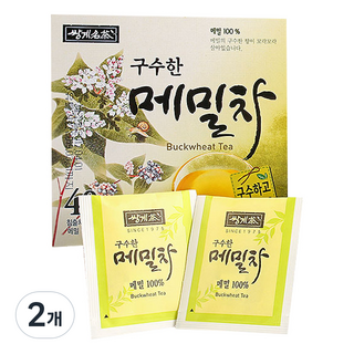쌍계명차 구수한 메밀차 티백, 1.5g, 40개입, 2개