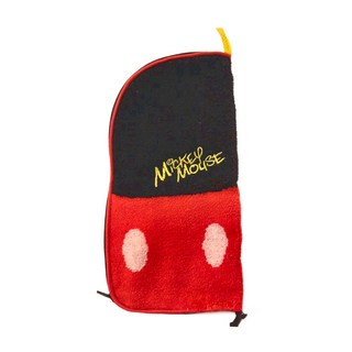 Disney 迪士尼 米奇系列 毛巾材質拉鍊袋, 1個, 23 x 23cm