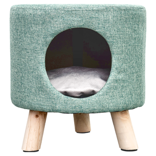 dayneeds 日需百備 萌寵窩圓形小椅凳 三色可選 SBH D22022GN, 綠色, 1個