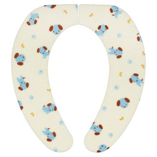 SANKO Okudake Kyuchaku 抗菌防臭馬桶座墊貼 日本產, 小藍狗, 40 x 10.5 x 0.3cm, 1組