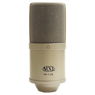 MXL 990 USB 電容式麥克風,隨插即用，錄音品質清晰，適用於音樂、Podcast和直播, 香檳色