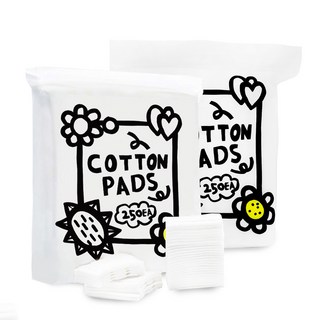 씨조 순면 퓨어 소프트 양면 화장솜, 2개, 250개입