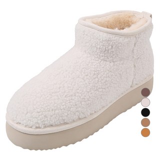 SHOOPEN 女款 WARM UP 麂皮羊毛厚底短靴 HPCV8EFV04