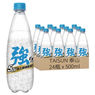 TAISUN 泰山 CHEERS EX 強氣泡水, 500ml, 24瓶
