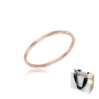 로이드 여성용 베이직 슬림 텍스쳐 10K 골드 실반지 + 쇼핑백