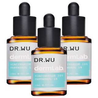 DR.WU 達爾膚 台灣公司貨 10%菸鹼醯胺B5舒緩精華, 15ml, 3罐