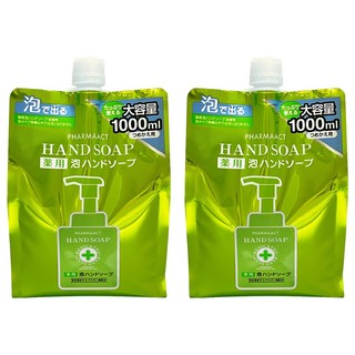 KUMANO 熊野油脂 泡沫洗手乳補充包 1L, 2包