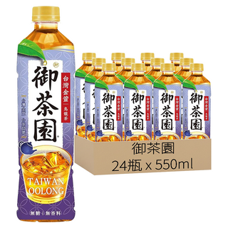 御茶園 台灣金萱烏龍茶 無糖無香料, 24瓶, 550ml