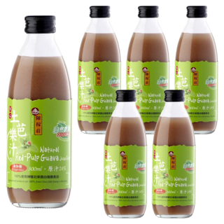 陳稼莊 即飲紅心土芭樂汁 無加糖, 300ml, 6瓶
