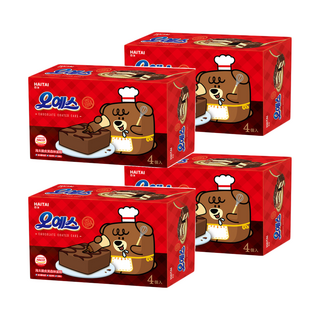 HAITAI 海太 脆皮黑森林蛋糕 外層巧克力口感酥脆 內層巧克力夾心香濃滑順 蛋糕體柔軟綿密, 120g, 4盒