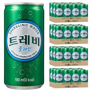 LOTTE 樂天 TREVI Sparking water 氣泡飲, 190ml, 120罐