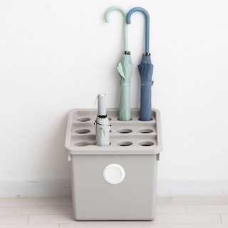 올리빙 도트 모듈 우산꽂이, 1개, 연그레이