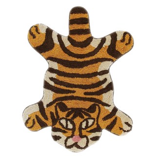 日本TOMO 放鬆動物園腳踏墊, 69 x 54cm, 虎, 1個
