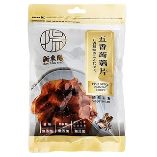 新東陽五香蒟蒻片 Q彈有嚼勁 獨立包裝 健康零食 無添加, 100g, 1包
