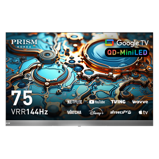 프리즘코리아 4K UHD QD Mini LED TV, CP75G3MG, 방문설치, 벽걸이형, 191cm(75인치)