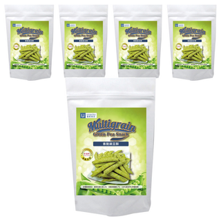 優穀美身 香脆豌豆酥 自然烘烤無添加 酥脆可口 蔬菜粉調味 全素, 100g, 5包