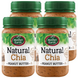 Mother Earth 紐西蘭奇亞籽花生醬 無添加砂糖、人工色素和香料, 380g, 4罐