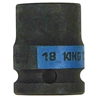 KING TONY 金統立 公制六角氣動標準套筒 1/2"DR 18mm, 1個