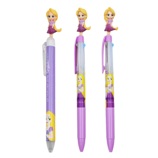 hM PLUS 迪士尼公主樂佩 0.5毫米造型原子筆套組, 三色原子筆, 3入組, 樂佩款, 1組