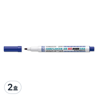 SIMBALION 雄獅 油性速乾奇異筆 NO.605, 藍色, 24支