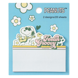 知音文創 史努比便利貼雙層套裝, PEANUTS 2款設計/20張, 吉他, 1組