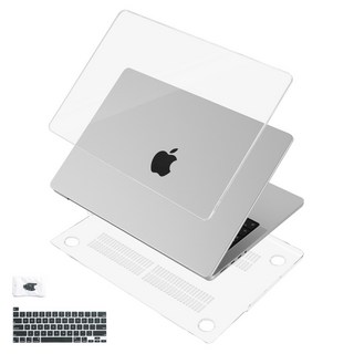 오펜트 맥북 에어 15 M4 M3 M2 투명 하드케이스 + 키스킨 + 포트 보호마개, 1개
