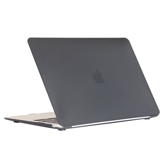 apent MacBook Pro M2 M1 Pro 13 A2338 相容 霧面透明硬殼, 灰色半透明