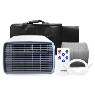 감성전자 더윈드 저소음 캠핑용 리모컨 이동식 에어컨 고객직접설치, FU-AC23SSW