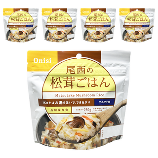 Onisi 尾西 沖泡即食飯 松茸風味, 100g, 5包