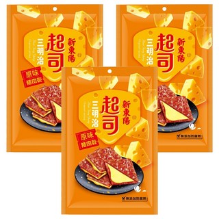 新東陽 起司三明治豬肉乾 原味, 180g, 3包