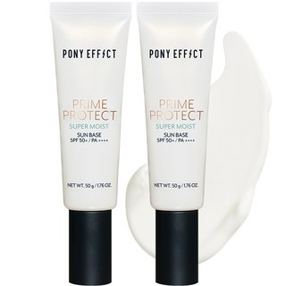 PONY EFFECT 保濕防曬霜 SPF50+ PA++++, 50g, 2入