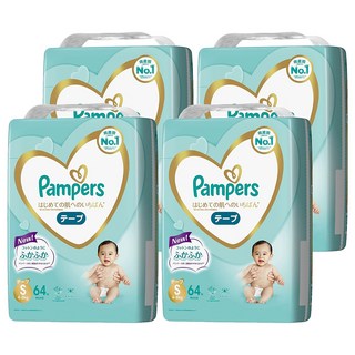 Pampers 幫寶適 日本境內版 黏貼型尿布 4~8kg, S, 256片