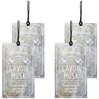 John's Blend 香氛掛片, 麝香皂香, 4片