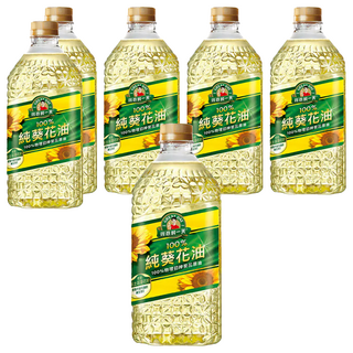 得意的一天 100%純葵花油 初榨葵花原油 物理壓榨 保留天然風味, 2L, 6桶
