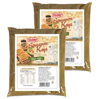 GLORY 新加坡咖央醬 椰子綠, 1kg, 2包