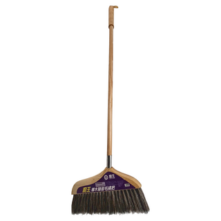 巨王 樺木豬鬃掃把, 桿長79cm, 混合顏色, 1支