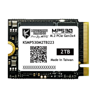 AITC 艾格 M.2 2230 PCIe Gen3 SSD MP530, 讀寫速度高達3,400/3,000MB/s, 2TB, 適用於掌上型遊戲機