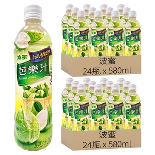波蜜 含C芭樂汁, 580ml, 48瓶