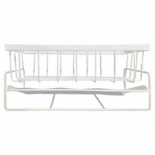 Mega 廚房碳鋼多功能瀝水置物架, 23 x 10 x 9cm, 白色, 1個