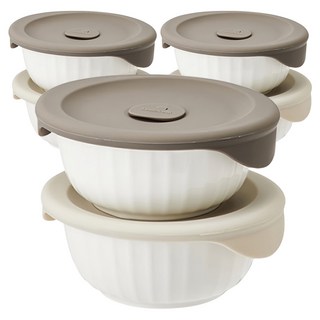 락앤락 바로 한 끼 도자기 밥 용기, 3세트, 450ml