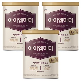 아이엠마더 분유 1단계, 400g, 3개