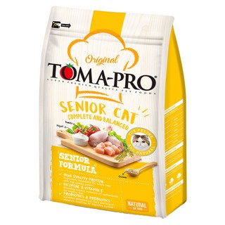TOMA-PRO 優格高齡貓 高纖低脂配方 全系列添加藜麥 1.5kg 乾貓糧, 雞肉 + 米, 1袋