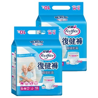 安親 Feelfree 復健褲 瞬吸乾爽 S-M 22~35吋, 10片, 2包