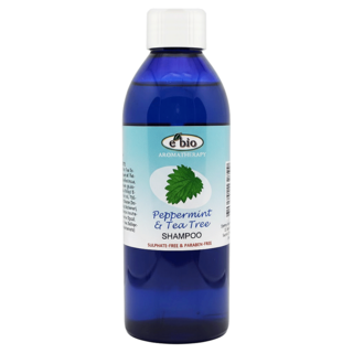 e'bio 去屑洗髮精 略涼配方 茶樹+薄荷, 200ml, 1瓶