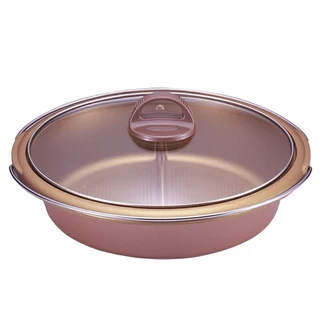 MT.CEDAR 杉山金屬 鴛鴦鍋 直徑30x7cm 鋁合金鍋, 30cm, 1個