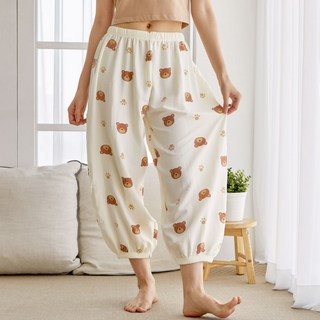 에이원 여성용 세상 편한 9부 시보리 파자마