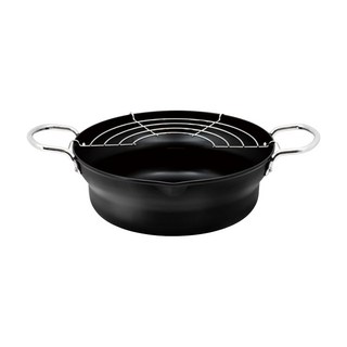 FREIZ 和平 IH爐適用 Colourize階梯式雙柄天婦羅鍋, 24cm, 單色, 1個