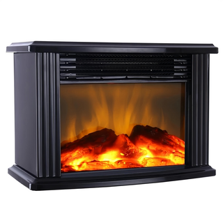 LA POLO 藍普諾 3D高效視覺火燄爐電暖器, LA-988, Black